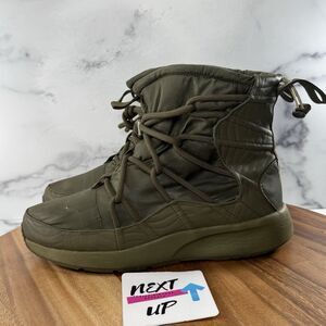 Women’s size 9-Nike Tanjun High Rise AO0355-300 Green Lace Up Winter Boots